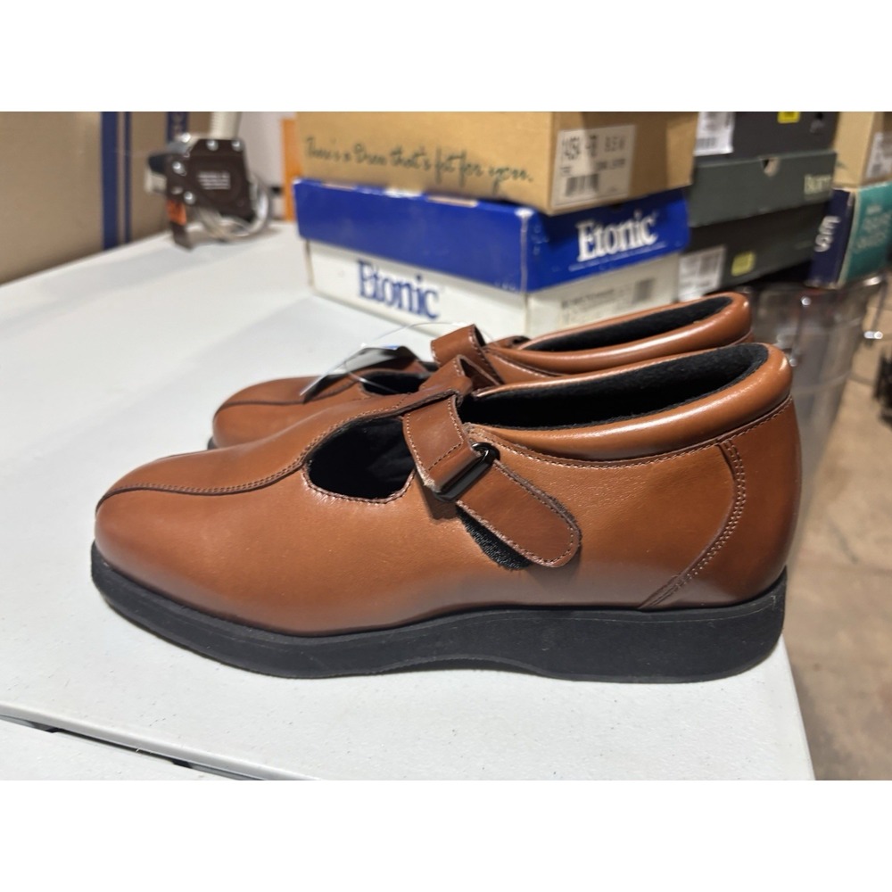 New Drew Terri Leather T-Strap Shock absorbing Mary Jane Shoes Womens Size 8W